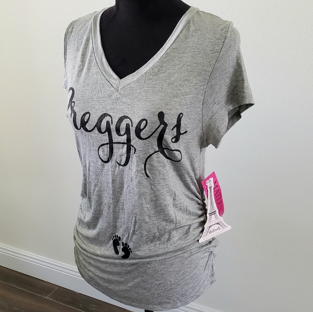NWT French Pastry Maternity Preggers Tee - Picture 2 of 5